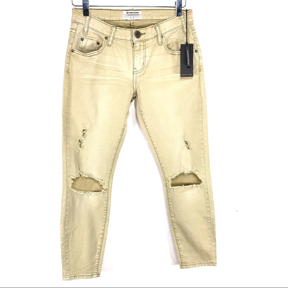 One Teaspoon Freebird Ripped Low Waist Skinny Jean